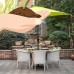 Grand patio 9 Feet Patio Umbrella, Outdoor Market Umbrella with Push Button Tilt and Crank, 6 Ribs, Red   566075182